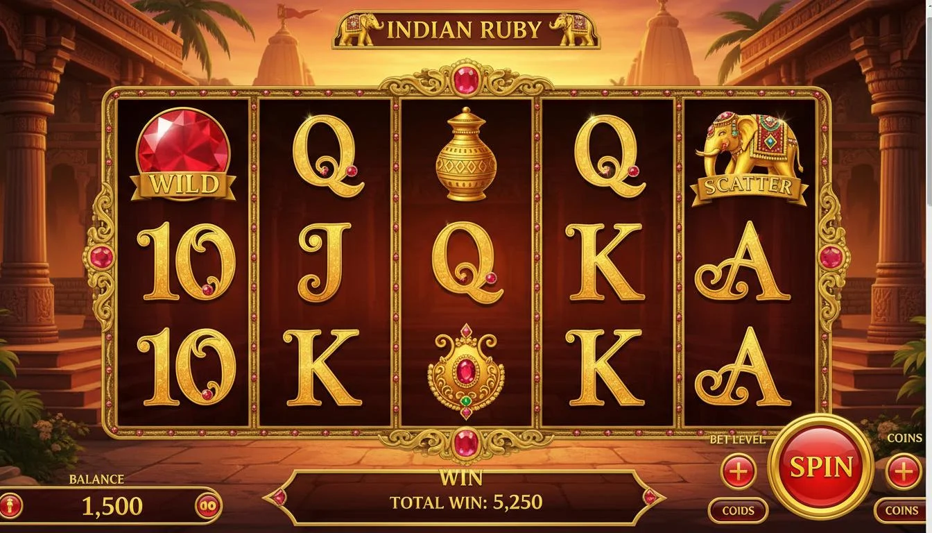 Indian Ruby Slot Spielansicht